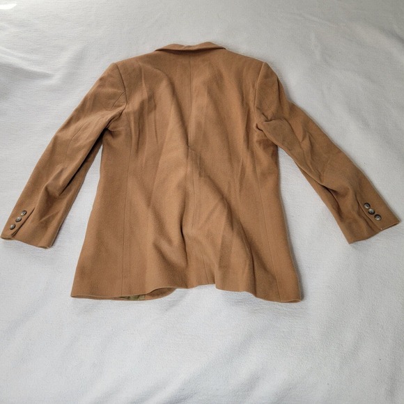 LL Bean Coat Size 12 Beige Topcoat Blazer Womens Top - Picture 2 of 16